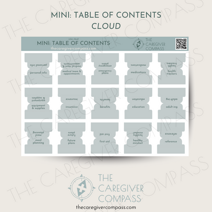Mini Edition: Table of Contents Tabs