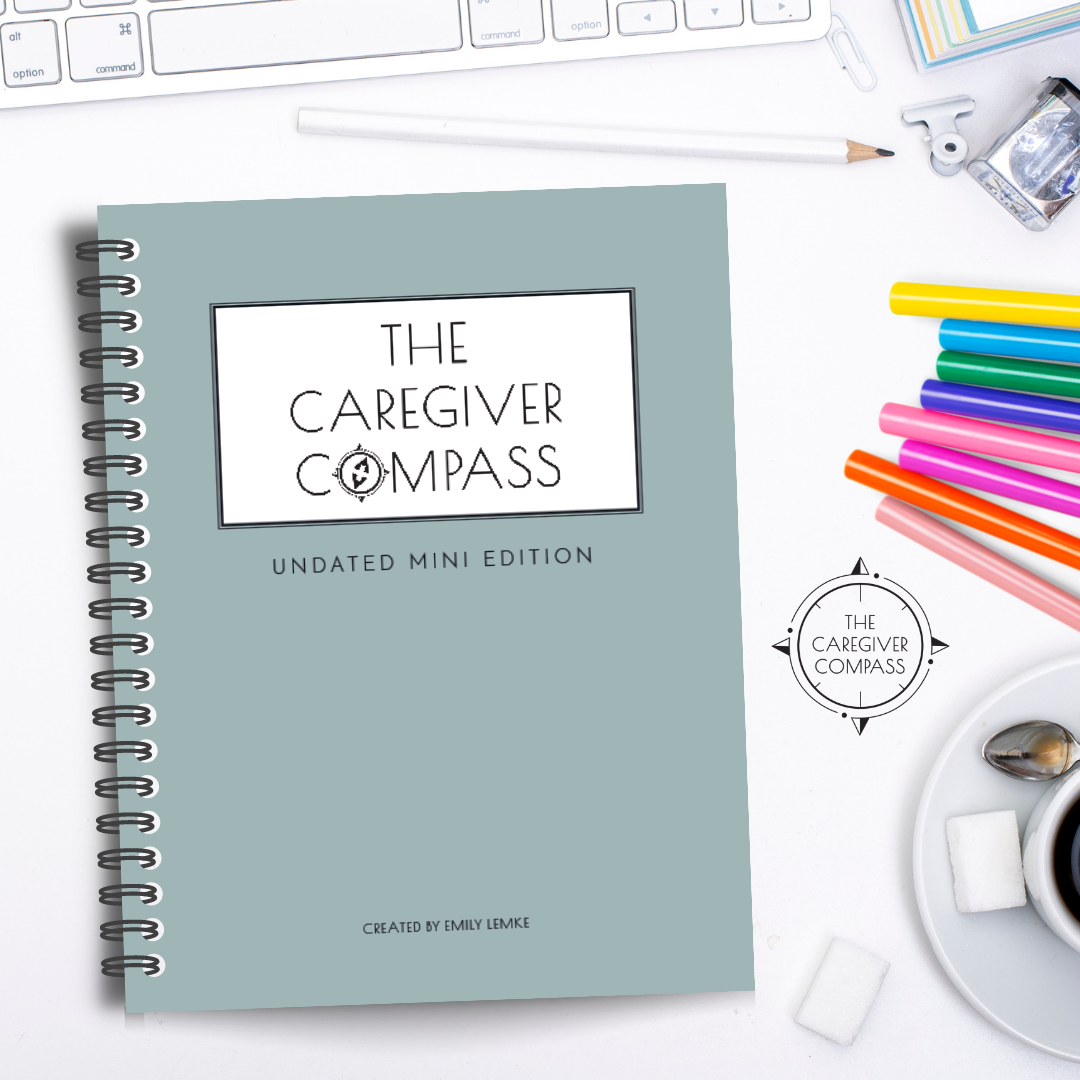 The Caregiver Compass 12-Month (Undated) Mini Edition, Desktop Size, Spiralbound