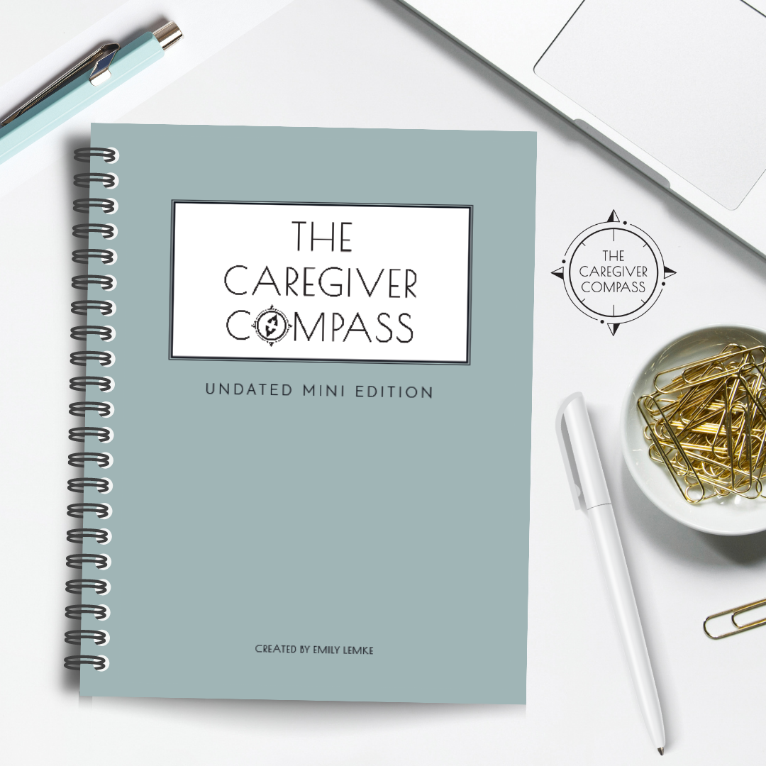 The Caregiver Compass 12-Month (Undated) Mini Edition, Desktop Size, Spiralbound