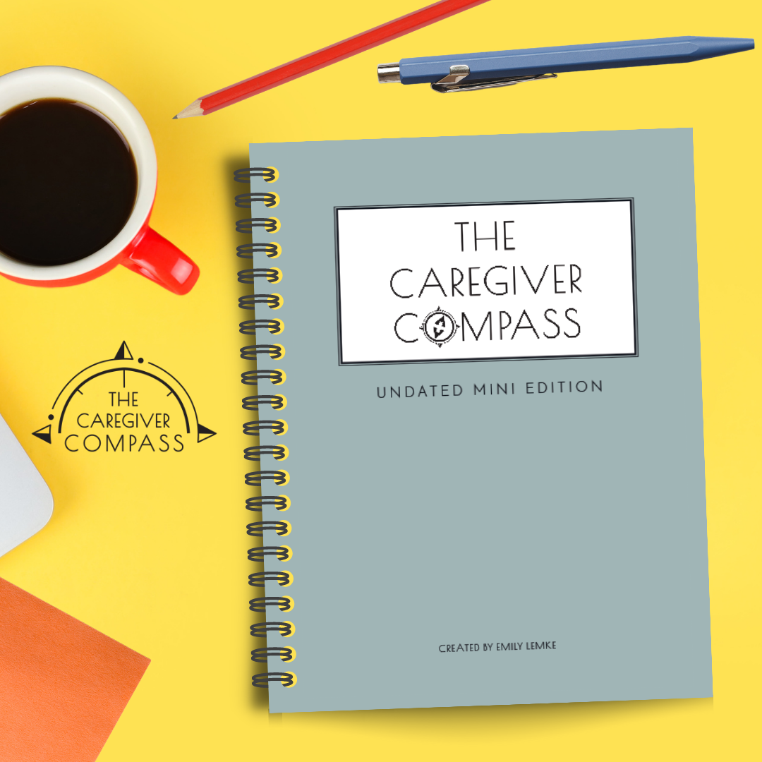 The Caregiver Compass 12-Month (Undated) Mini Edition, Desktop Size, Spiralbound